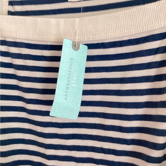 Anthro Plus 2X navy & white maxi dress. - Picture 2 of 5